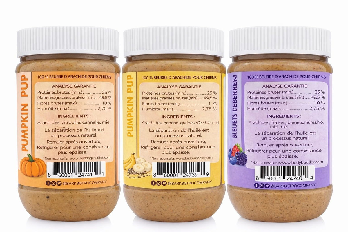 100% Natural Dog Peanut Butter Set of 3 P640