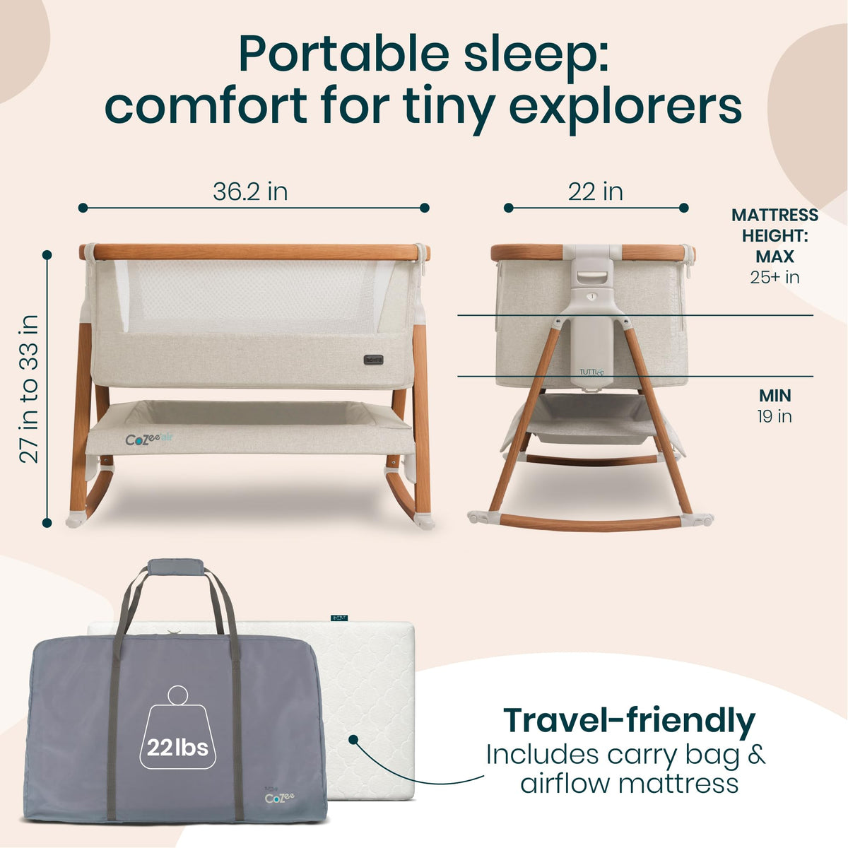 Baby Bassinet & Bedside Sleeper R313