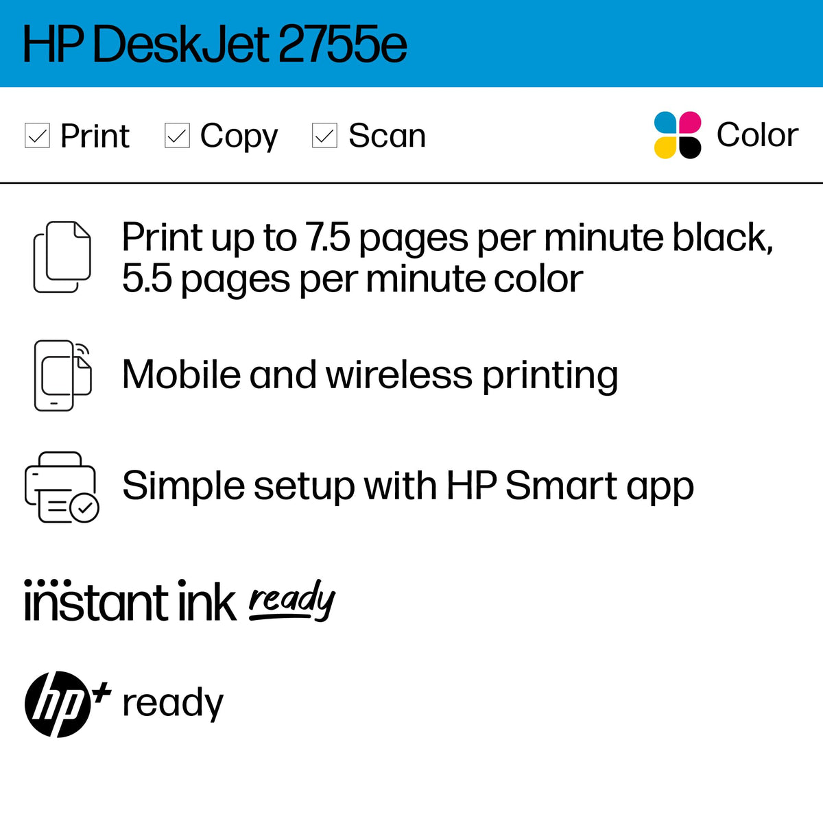 Wireless Color Inkjet Printer K20772