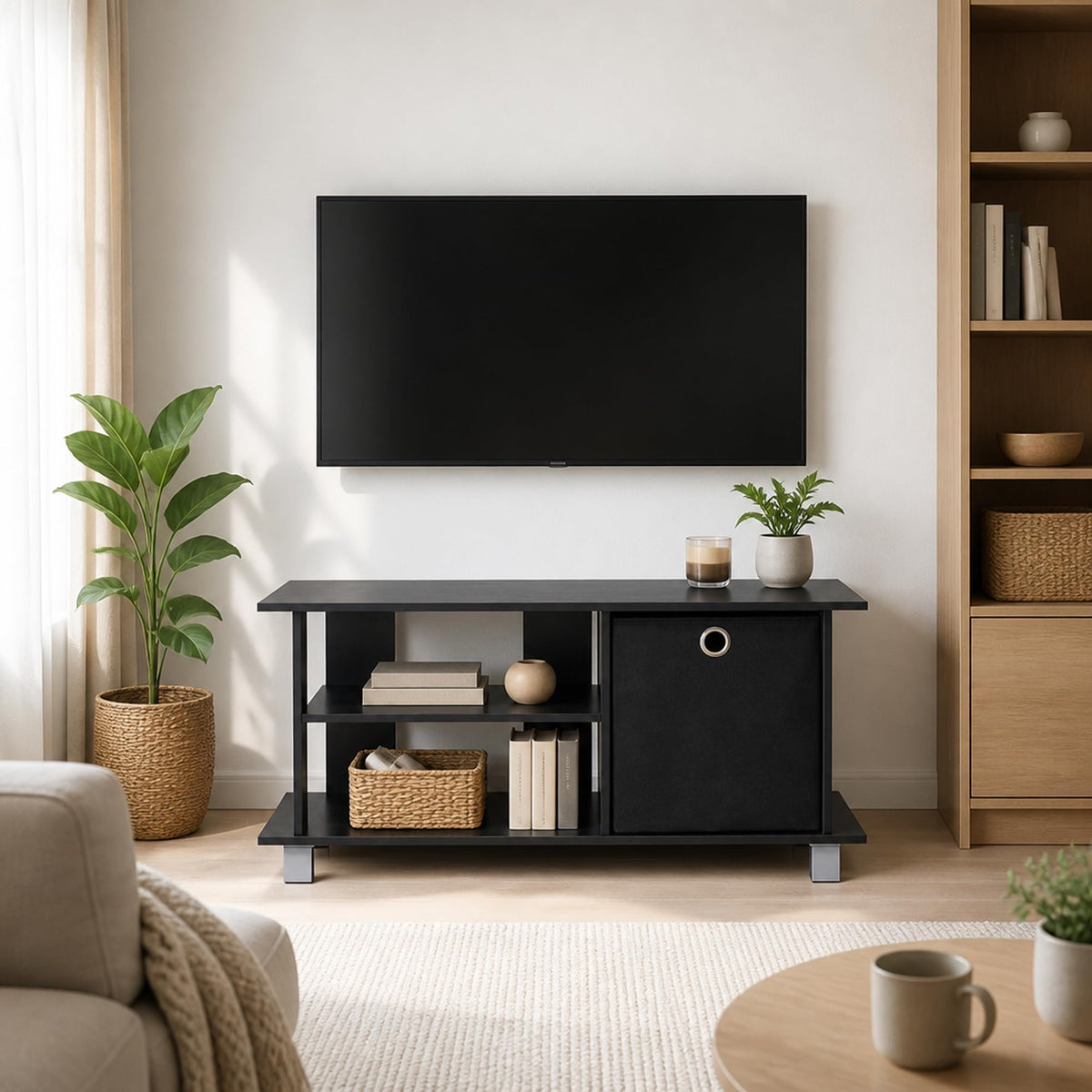 3-Tier TV Stand with Bin Drawers G867172