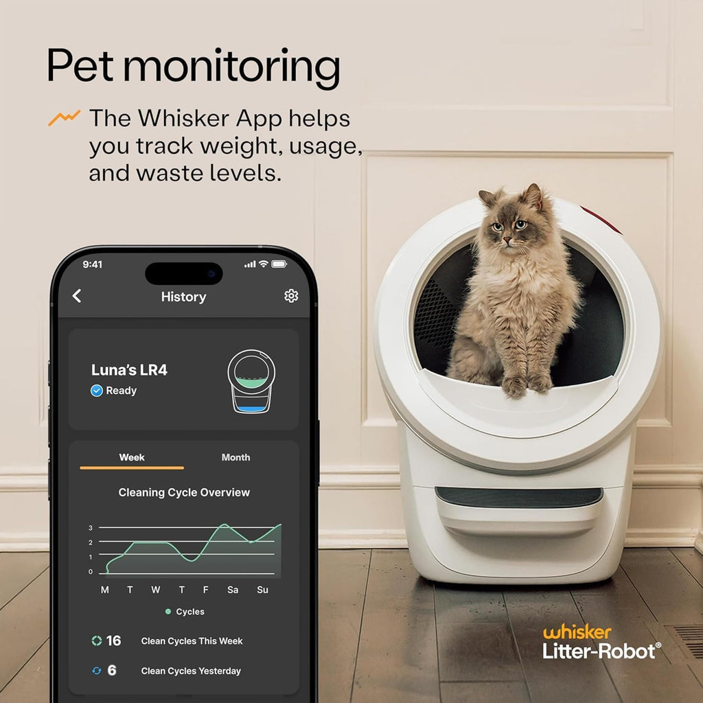 White Automatic Litter Box V960458