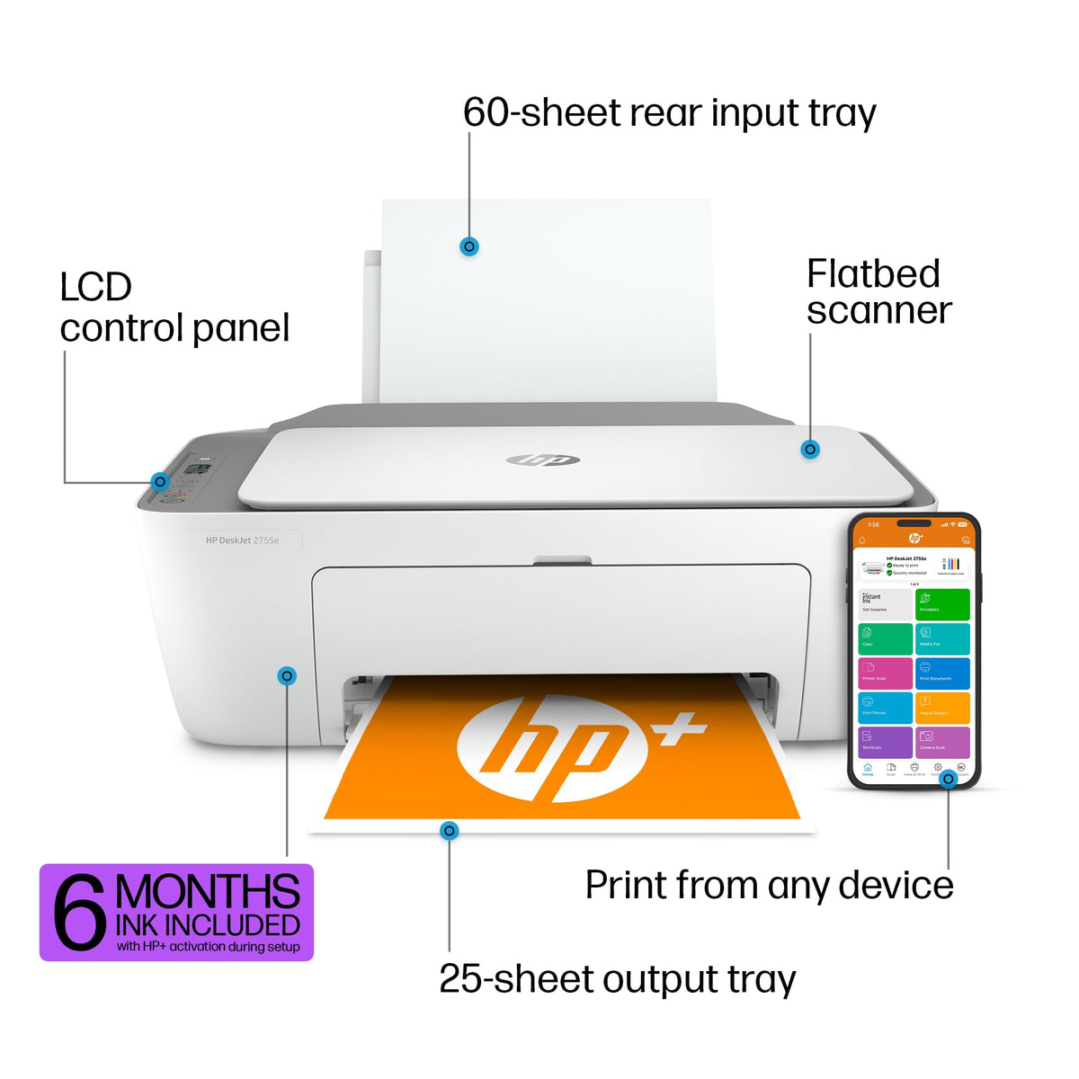 Wireless Color Inkjet Printer K20772