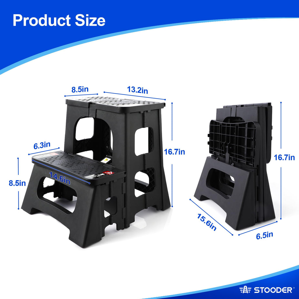 Folding 2-Step Non-Slip Step Stool I497
