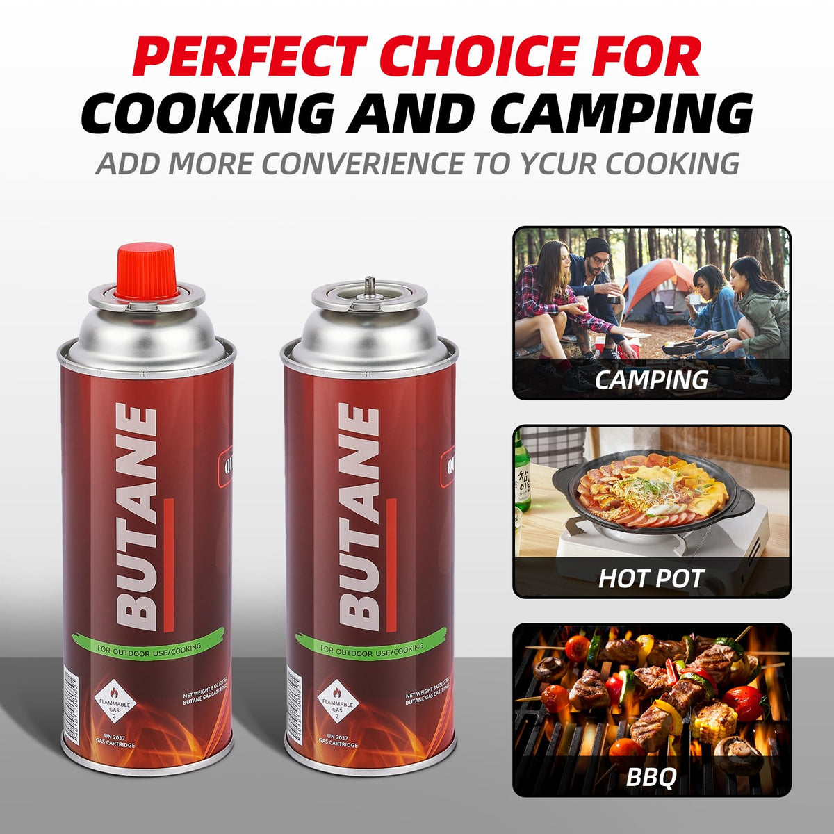 8oz Butane Fuel Canisters 4 Pack A6461