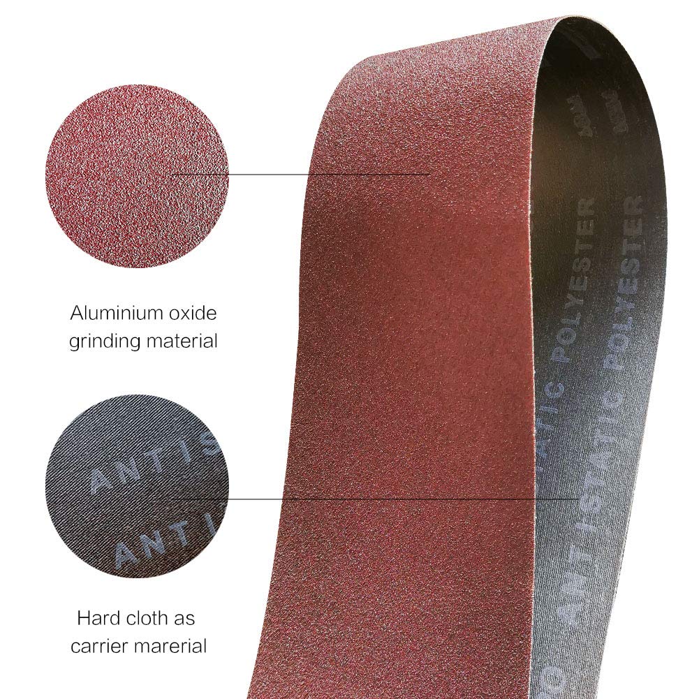 4 x 36 Inch 12 Pcs Aluminum Oxide Sanding Belt I964