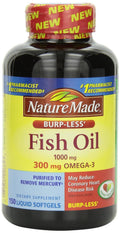 Fish Oil 1000 Mg 300 mg Omega-3 150 Liquid Softgels Pack of 3 E44956