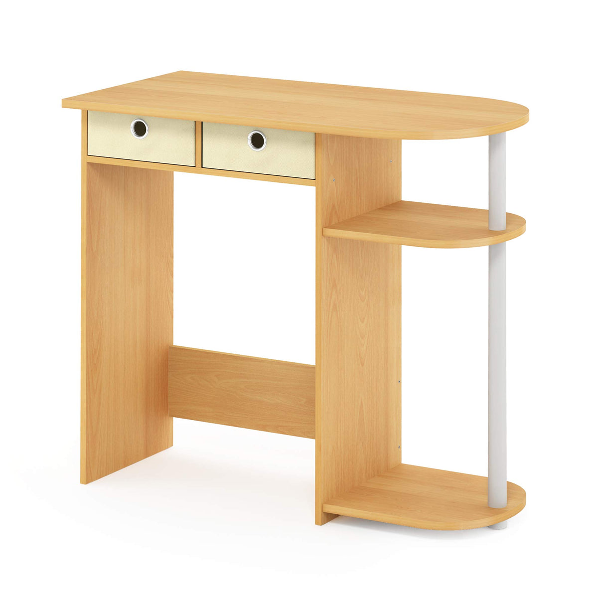 32-Inch Oak Entryway Table with 2 Fabric Drawers M2712