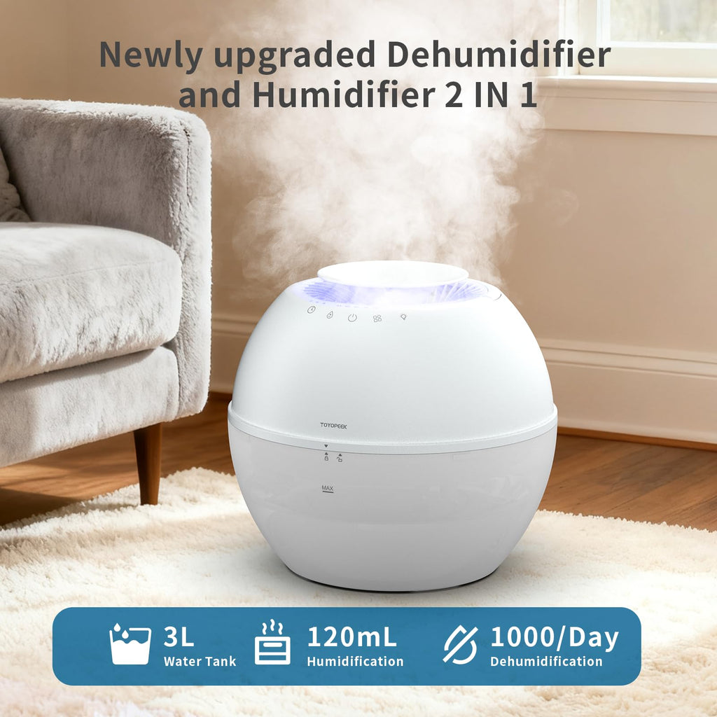 2-in-1 Dehumidifier & Humidifier with Purifier, 101oz Tank N6723