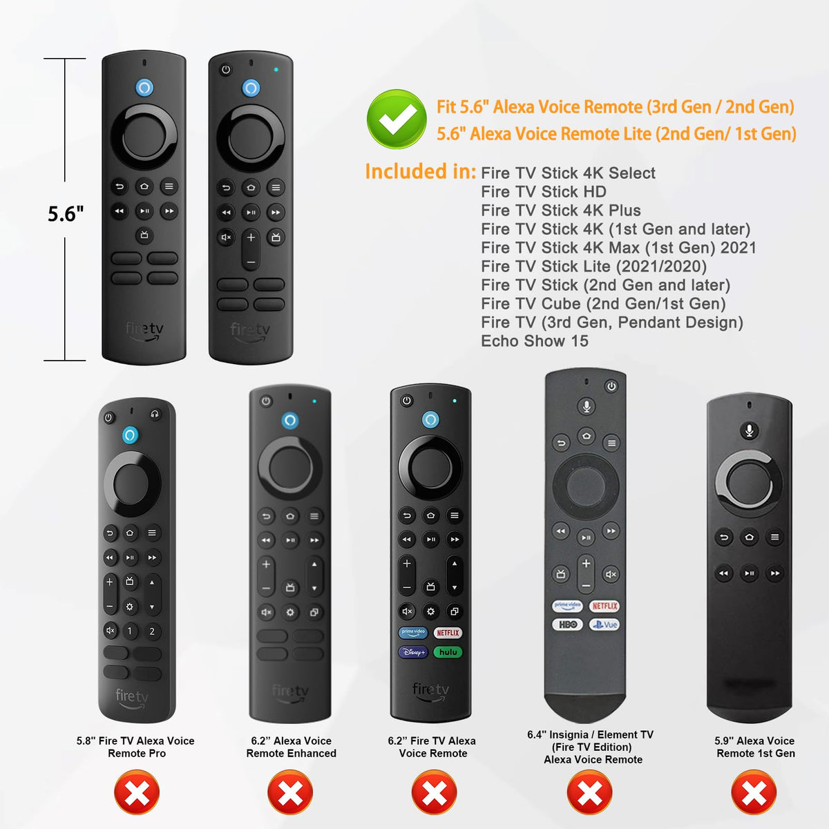 Silicone Case for Alexa Voice Remote G3248