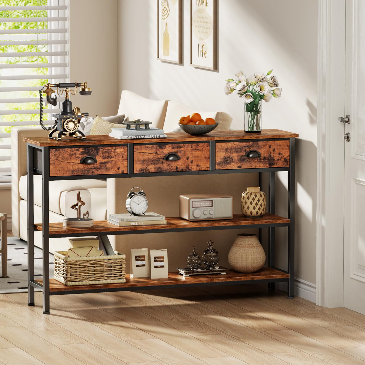 47" Console Table with 3 Drawers V193397