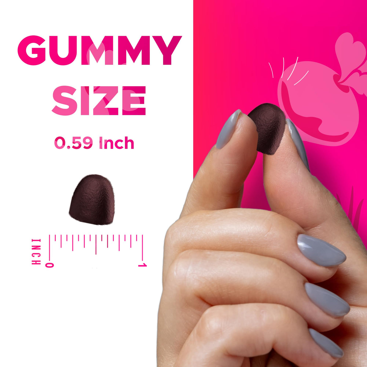Beet Root Gummies with B6, B12, Grape Seed, Pomegranate & Nicotinamide 60 Count E287