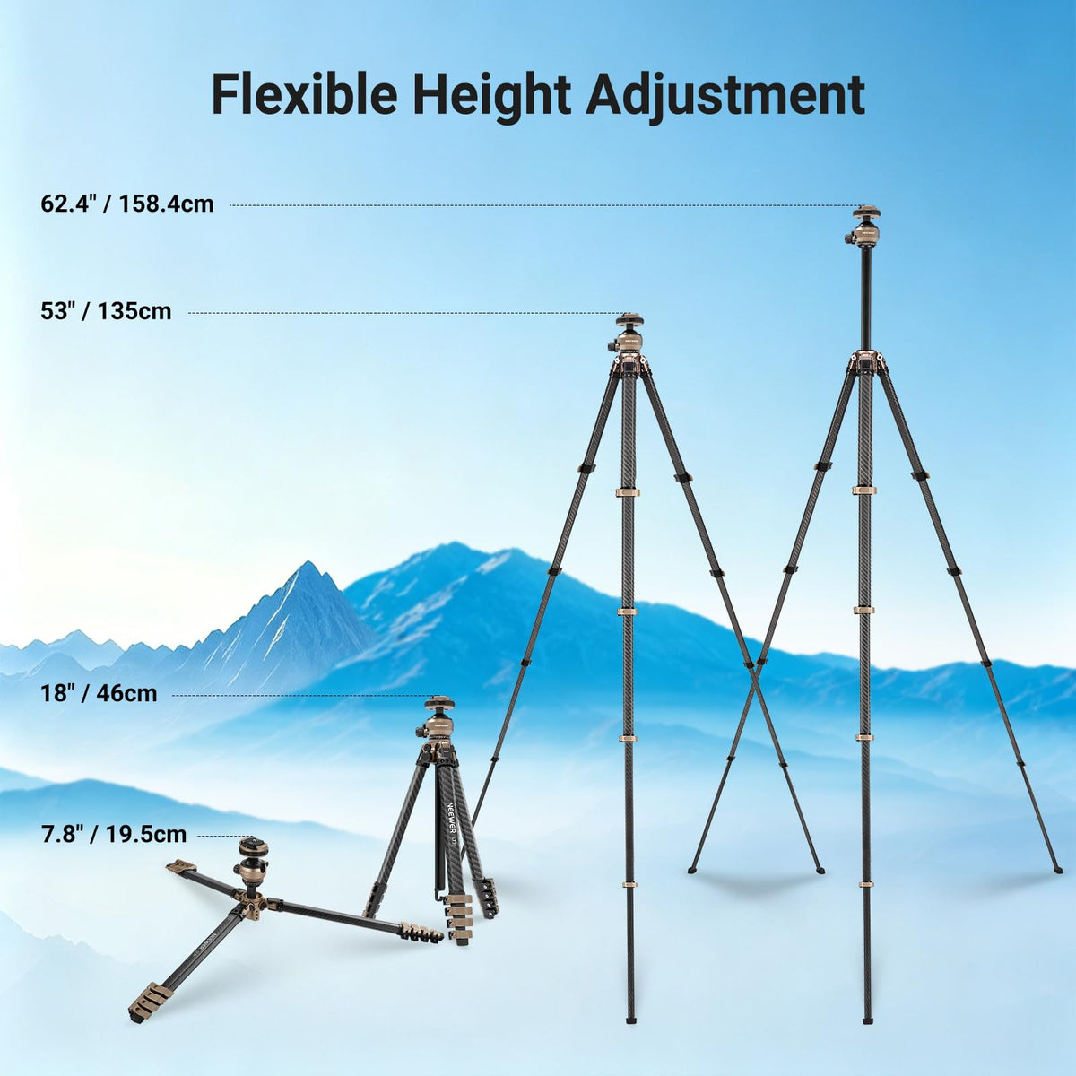 Carbon Fiber Travel Tripod U360265