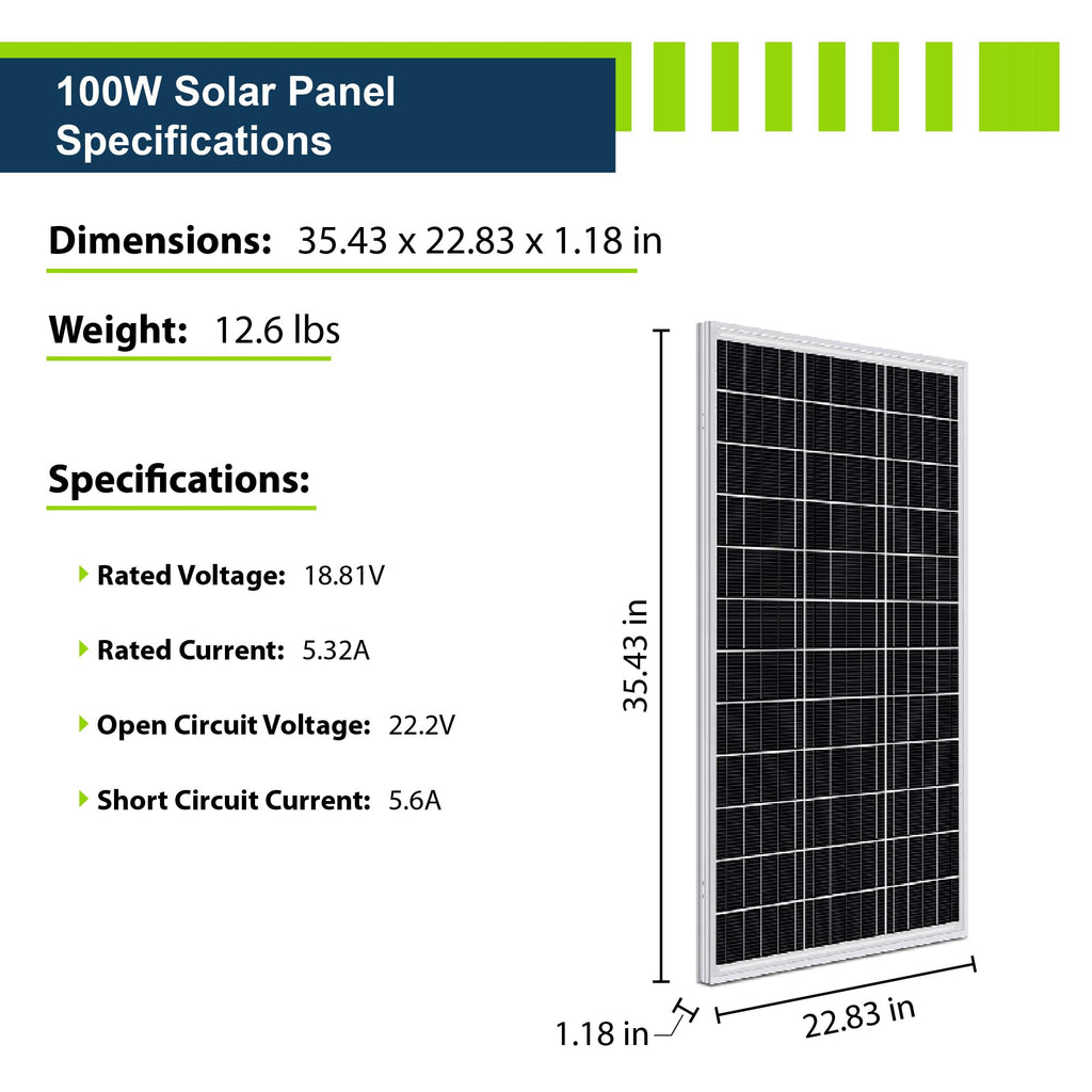 200W 12V Solar Panel Kit with 50Ah LiFePO4 Battery and 30A MPPT Charge Controller I7443