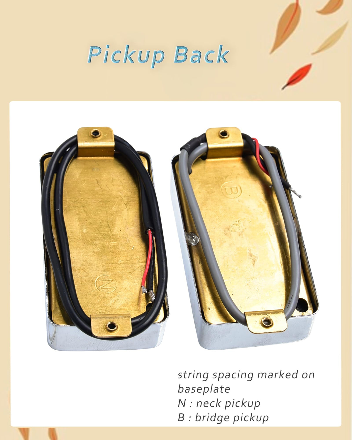 P90-Style Single Coil Pickup Set Alnico 5 Chrome/Black V31113