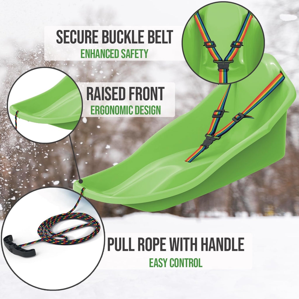 Snow Sled with Pull Rope and Safety Belt L42696