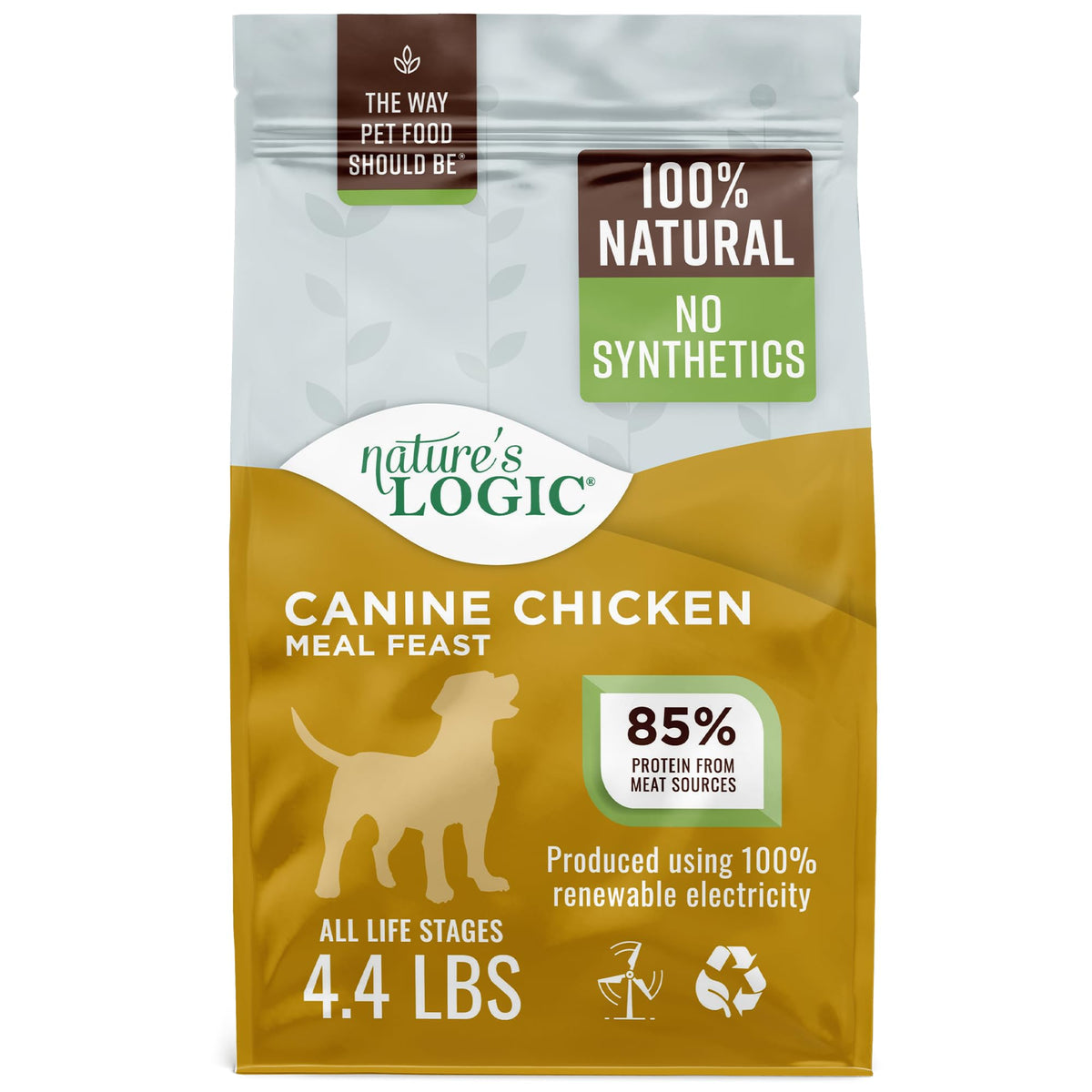 Dry Dog Food Chicken Meal Kibble 4.4 lb M8254