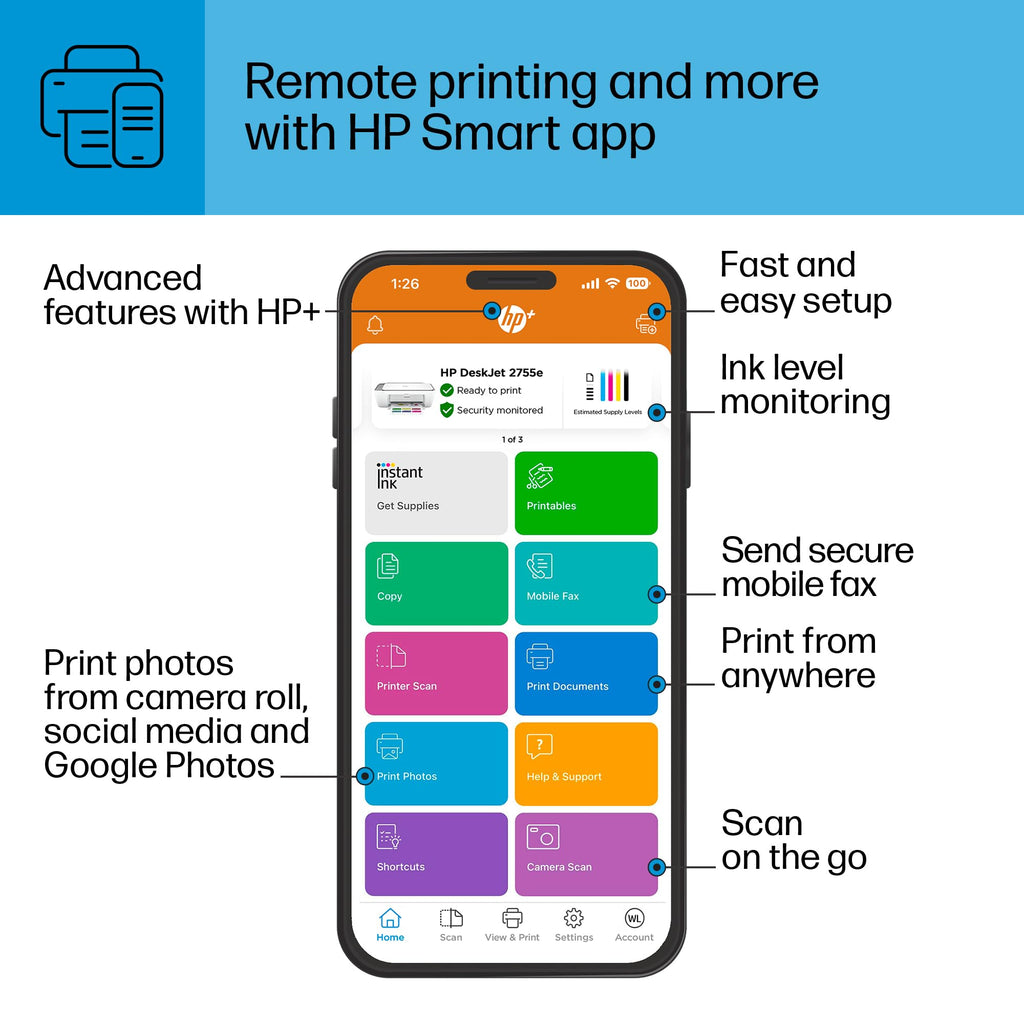 Wireless Color Inkjet Printer K20772