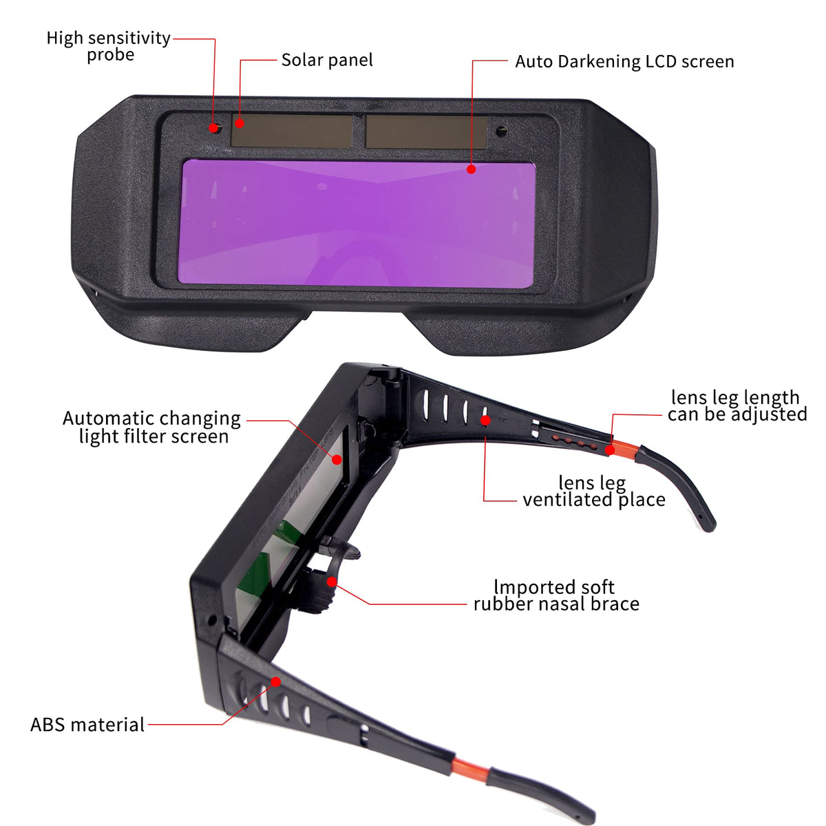 Auto-Darkening LCD Welding Glasses N249