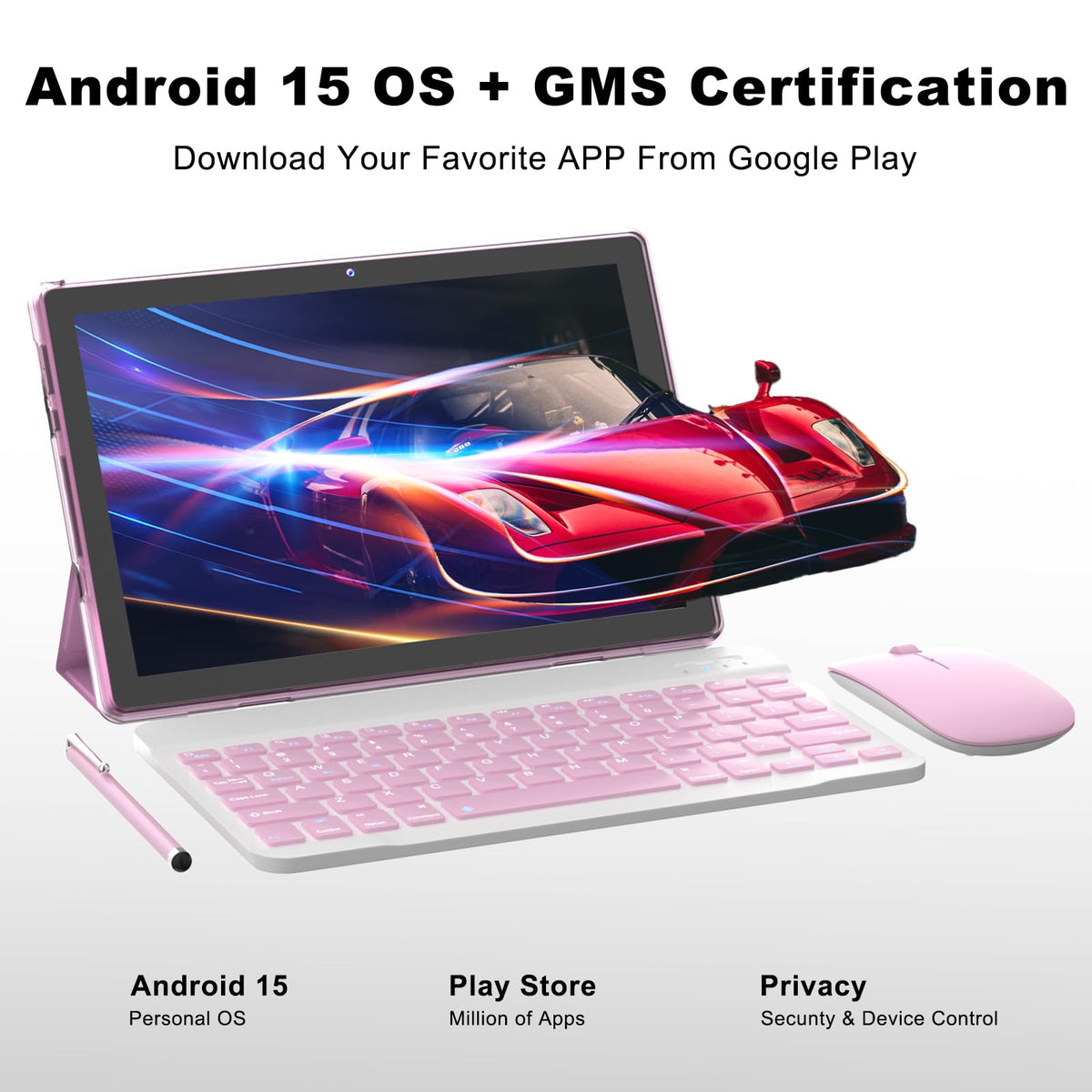 10 Inch Android Tablet with Keyboard 12GB RAM 64GB ROM M627124