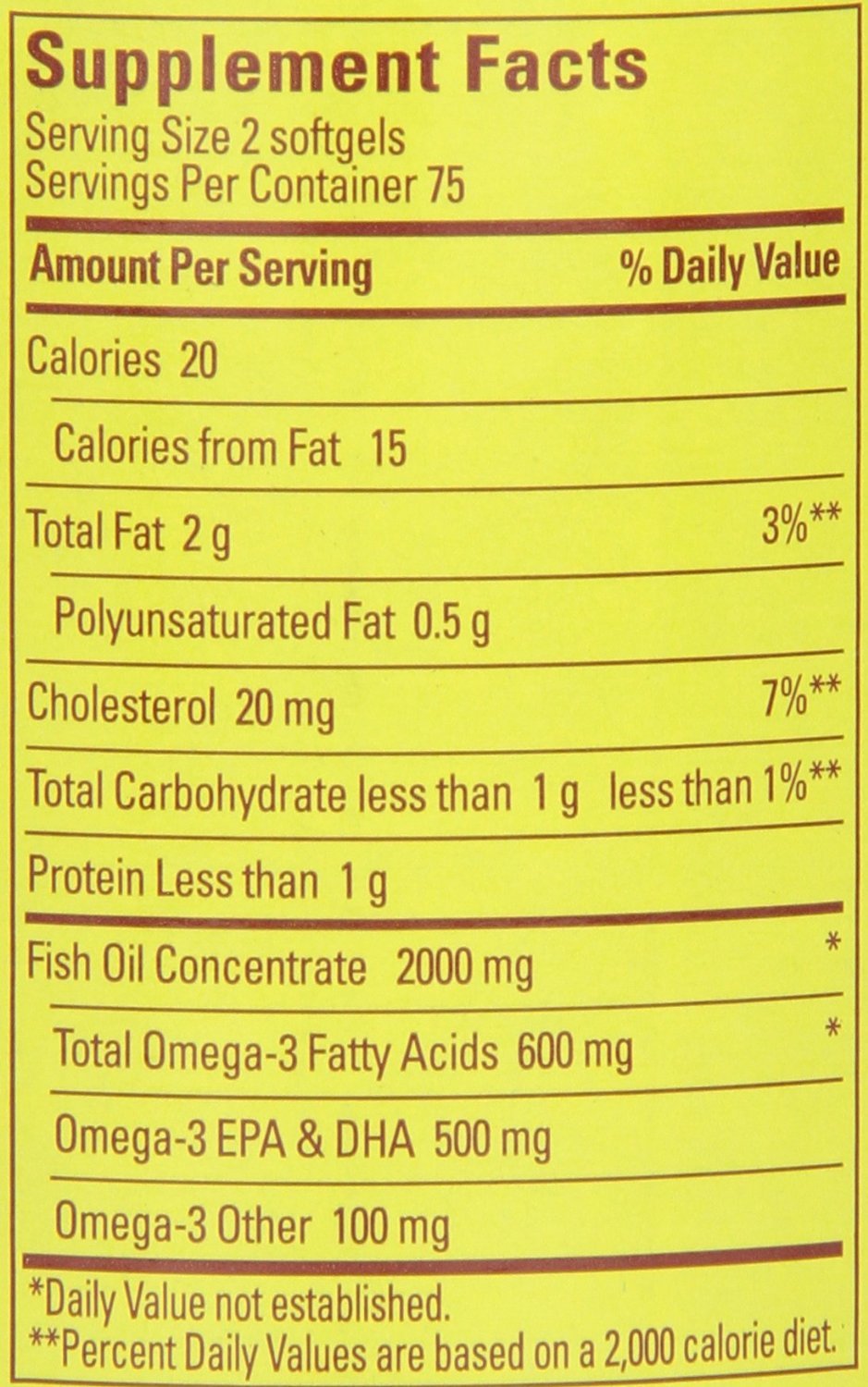 Fish Oil 1000 Mg 300 mg Omega-3 150 Liquid Softgels Pack of 3 E44956