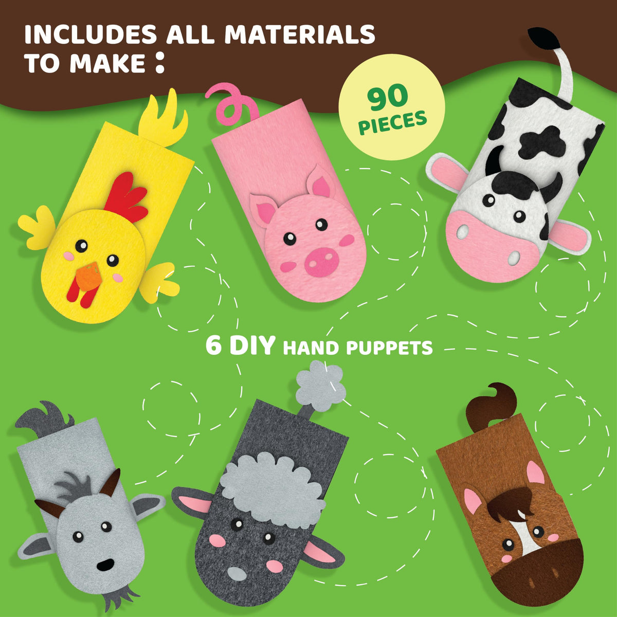 Hand Puppet Art Kit V926019