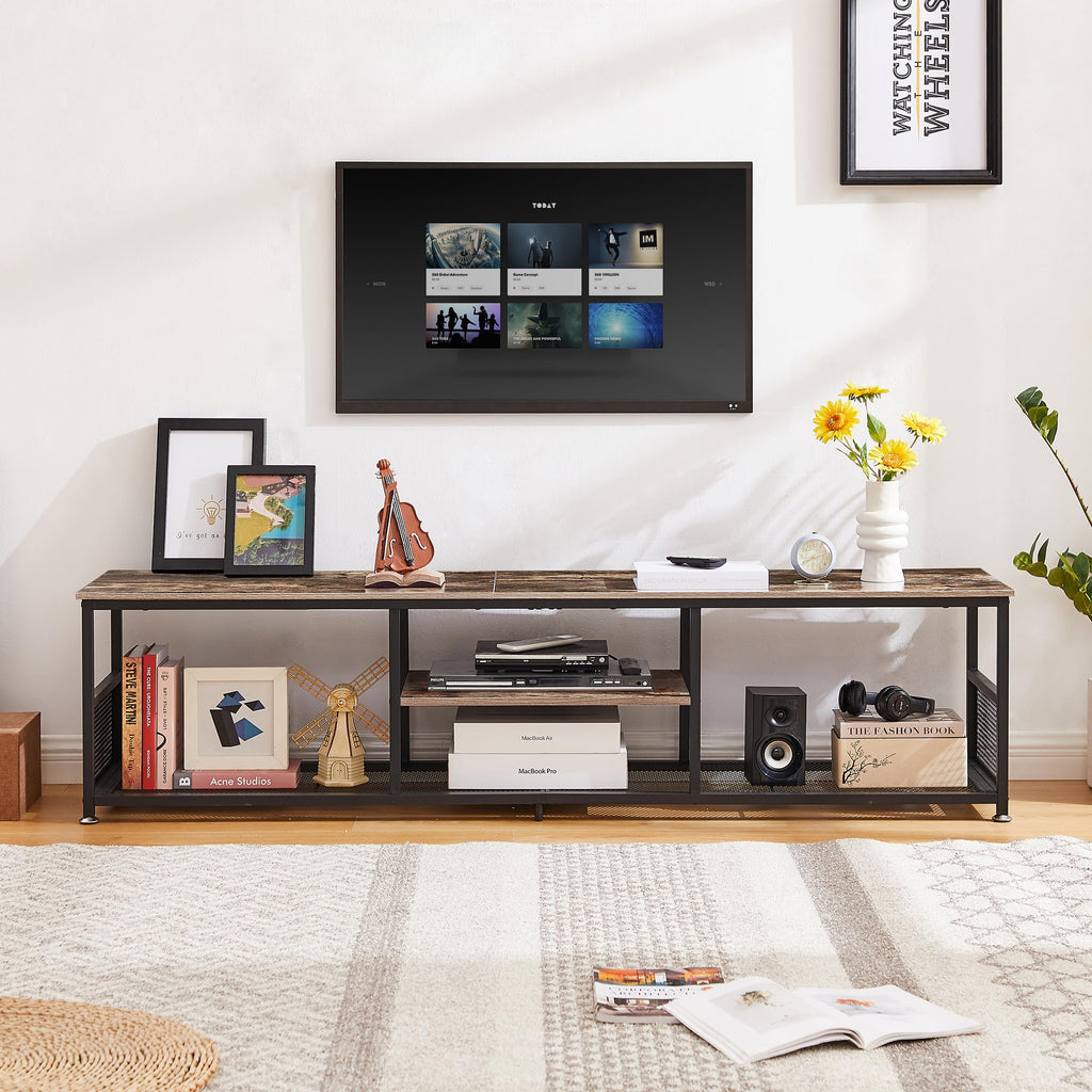 Brown 3 Tier TV Stand up to 80 Inch Y748340