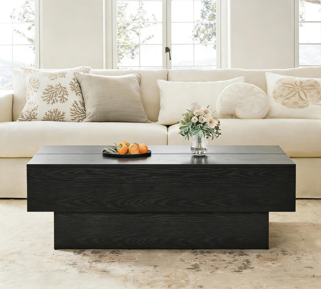 Black Rectangle Coffee Table K238