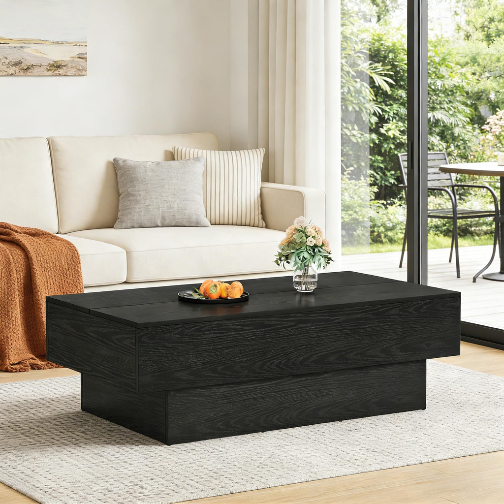 Black Rectangle Coffee Table K238