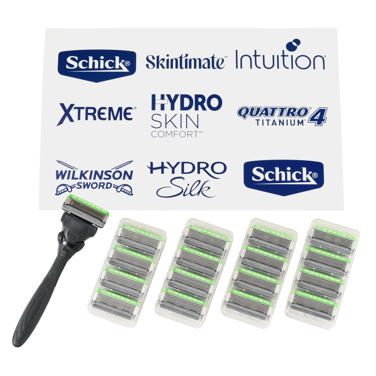 5-Blade Razors with 1 Handle & 17 Refills K96883