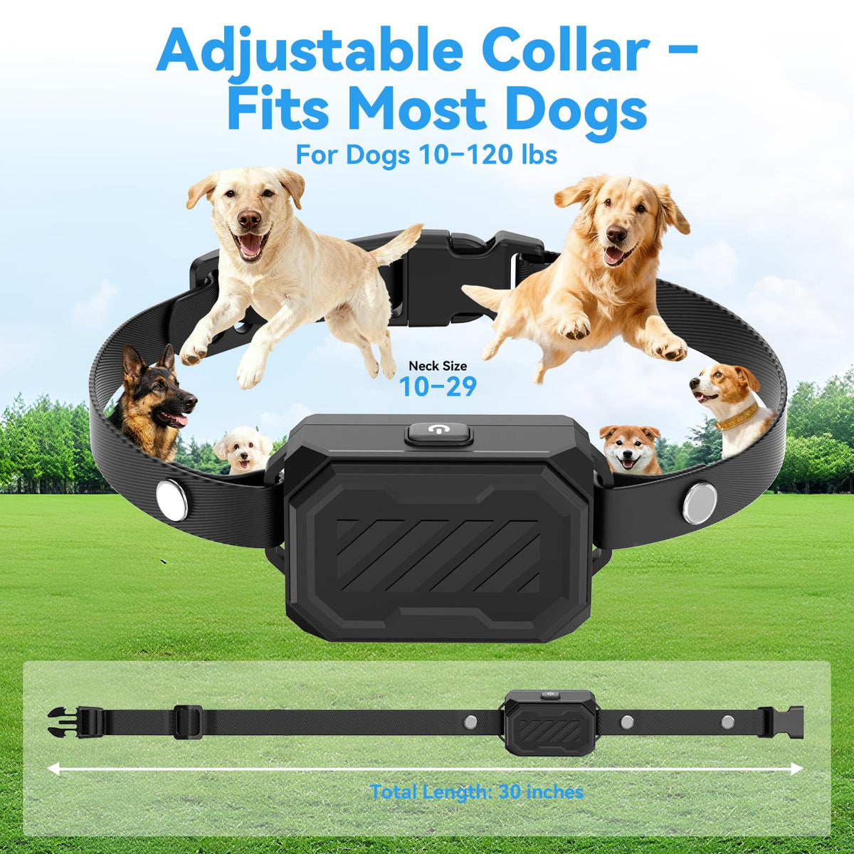 Wireless Dog Fence with Waterproof Collar, Up to 1 Acre W53196
