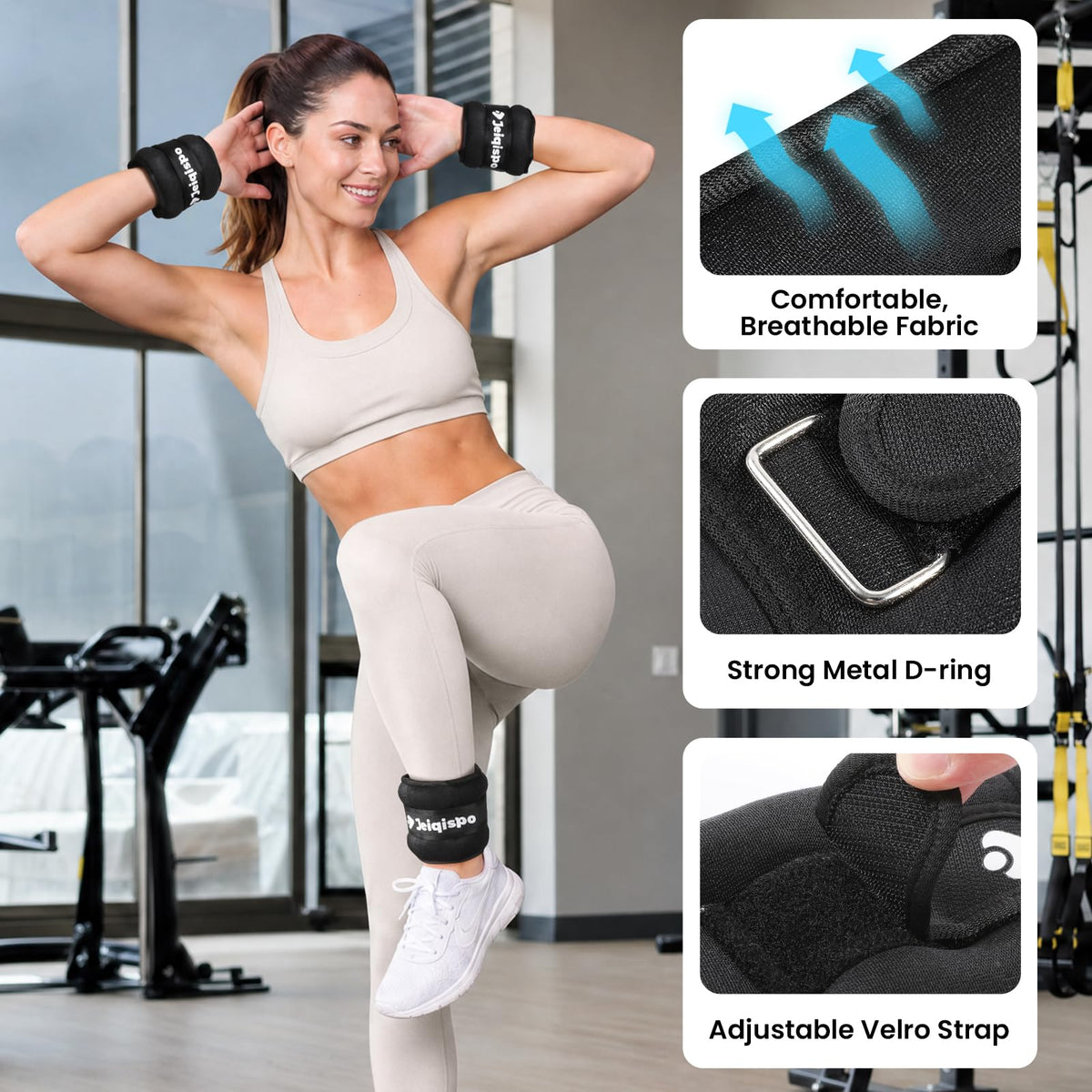 Ankle Weights 1 Pair with Adjustable Straps N570685