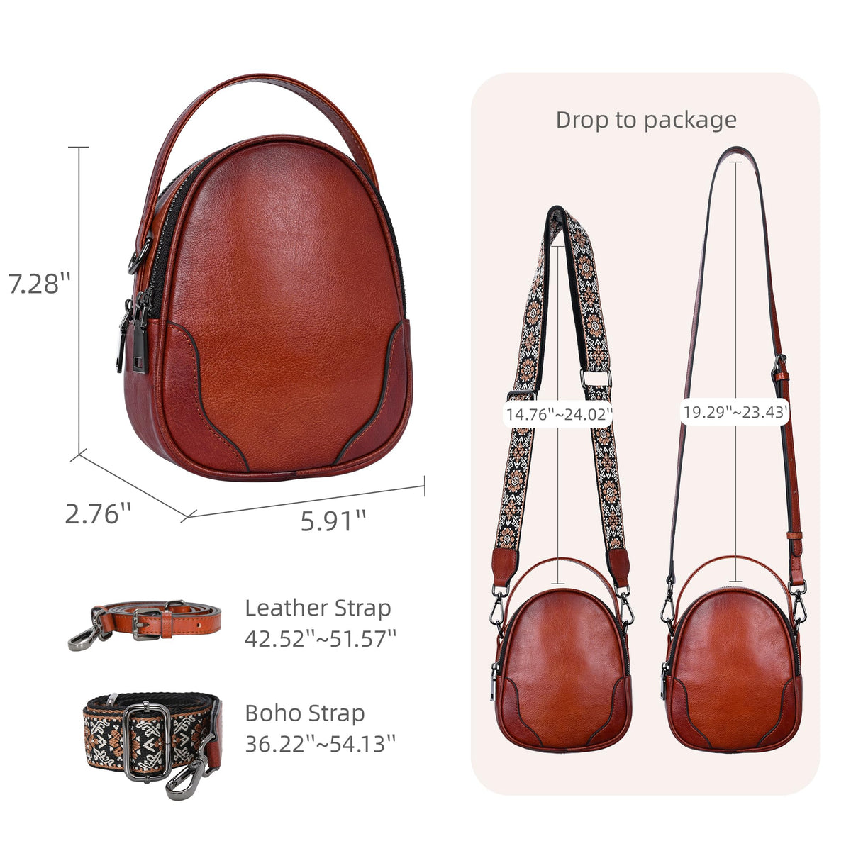 Small Leather Crossbody Bag L25233