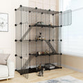 4-Tier Cat Cage Indoor with Anti-Tip Kit Q146452