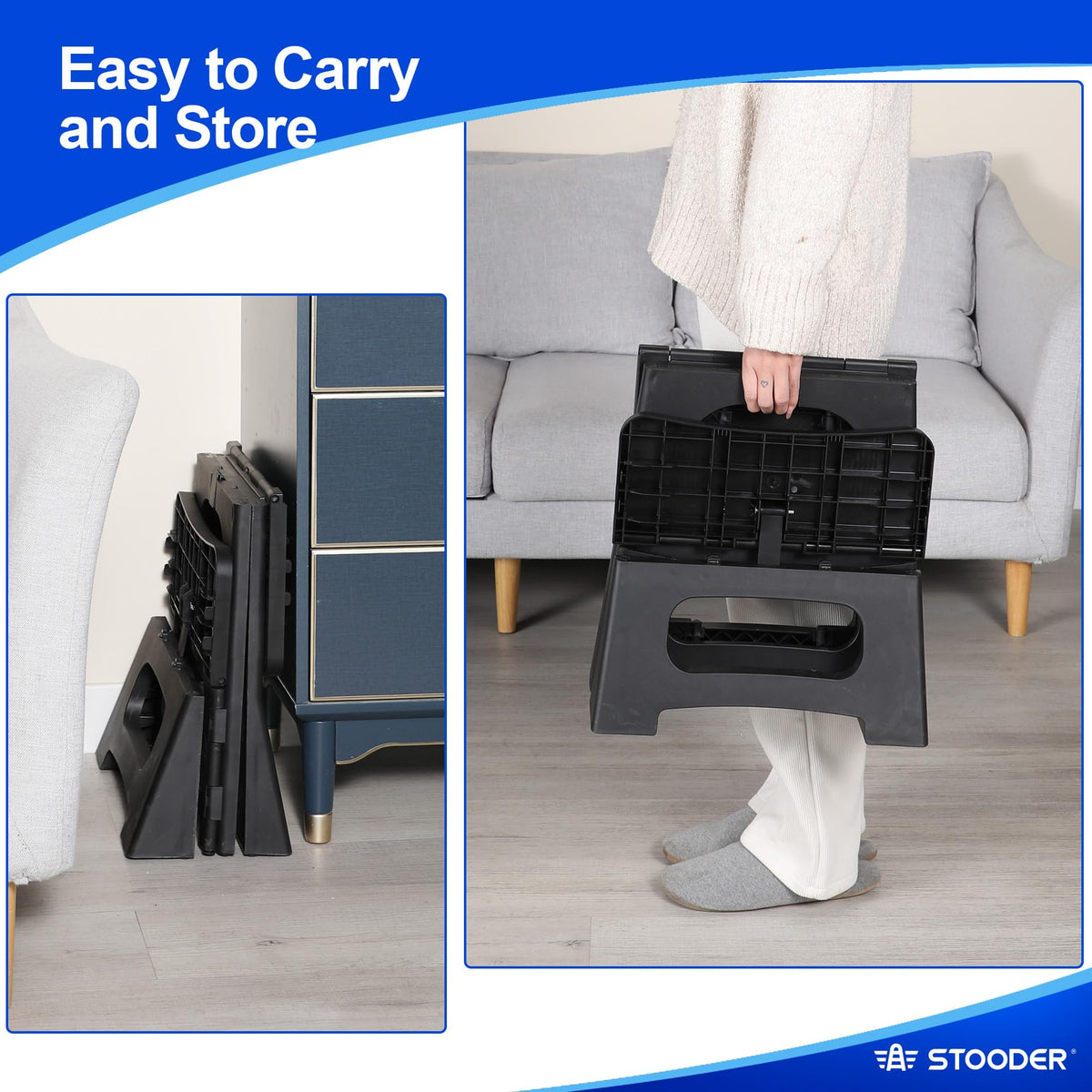 Folding 2-Step Non-Slip Step Stool I497