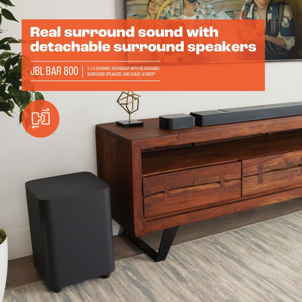 5.1.2-Channel Soundbar with Wireless Subwoofer and Dolby Atmos W840778