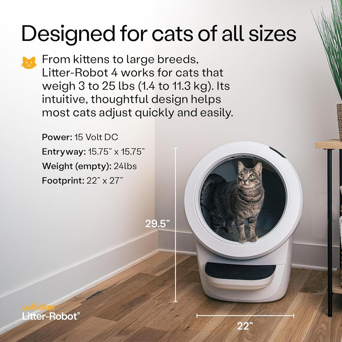 White Automatic Litter Box V960458