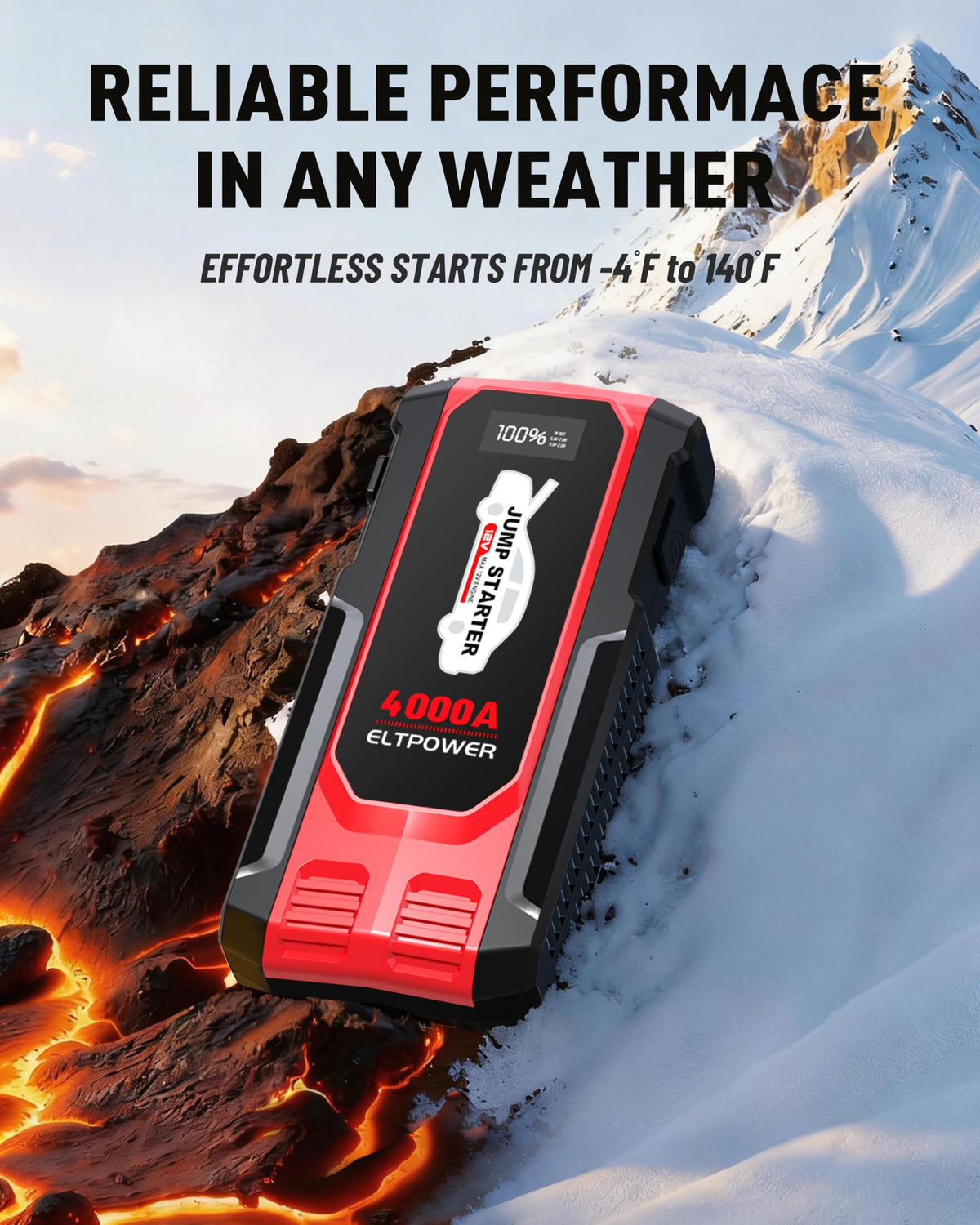 Heavy Duty 12V Portable Jump Starter with Carry Case J2239