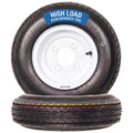 2-Pack Trailer Tire Rim Assembly 4.80-8 4 Lug White T4805