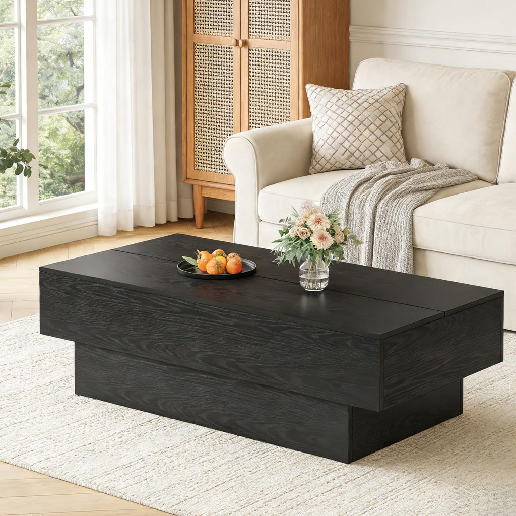 Black Rectangle Coffee Table K238