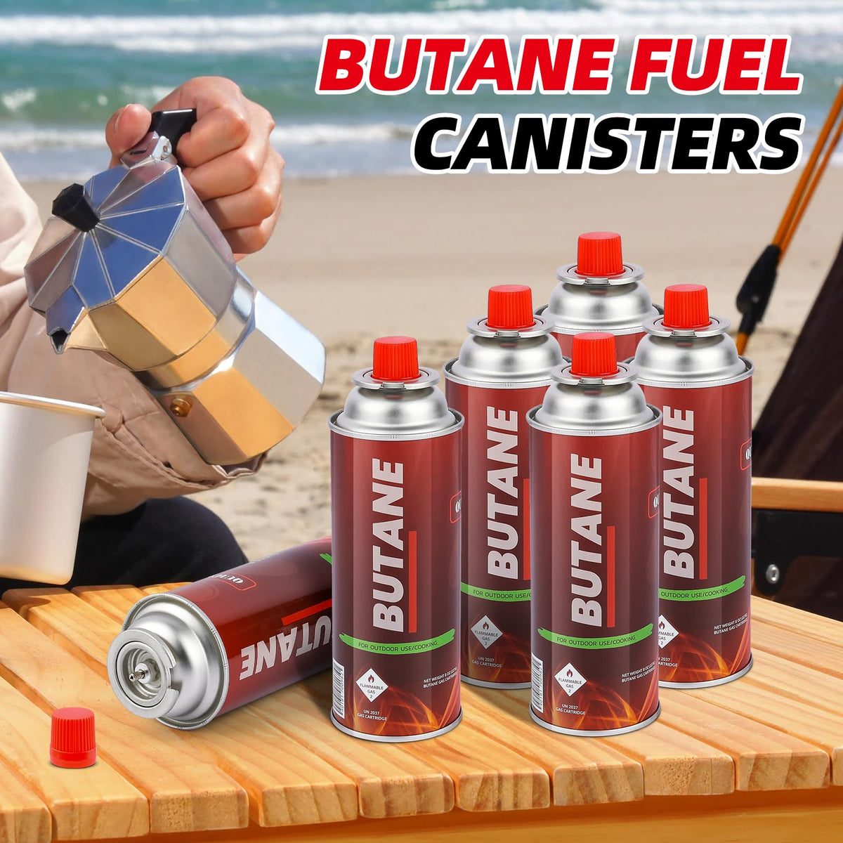8oz Butane Fuel Canisters 4 Pack A6461
