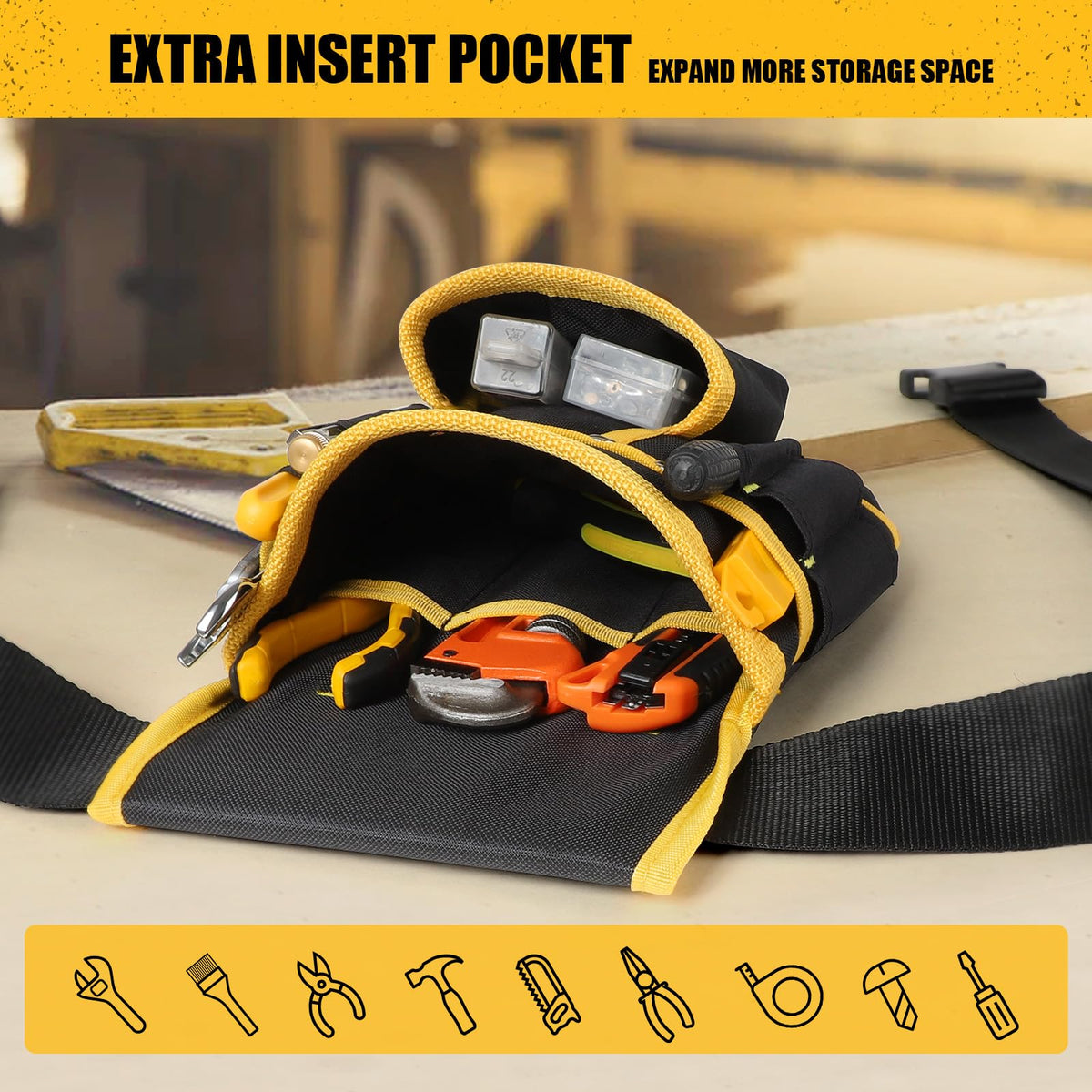 Heavy Duty 26 Pockets Magnetic Tool Belt G197