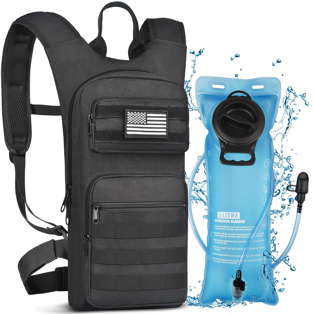 Hydration Backpack with 3L Water Bladder C37220