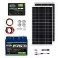 200W 12V Solar Panel Kit with 50Ah LiFePO4 Battery and 30A MPPT Charge Controller I7443