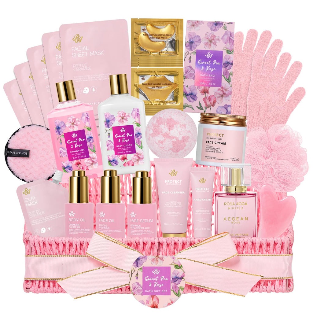 32 Pcs Rose Spa Skin Care Set W911