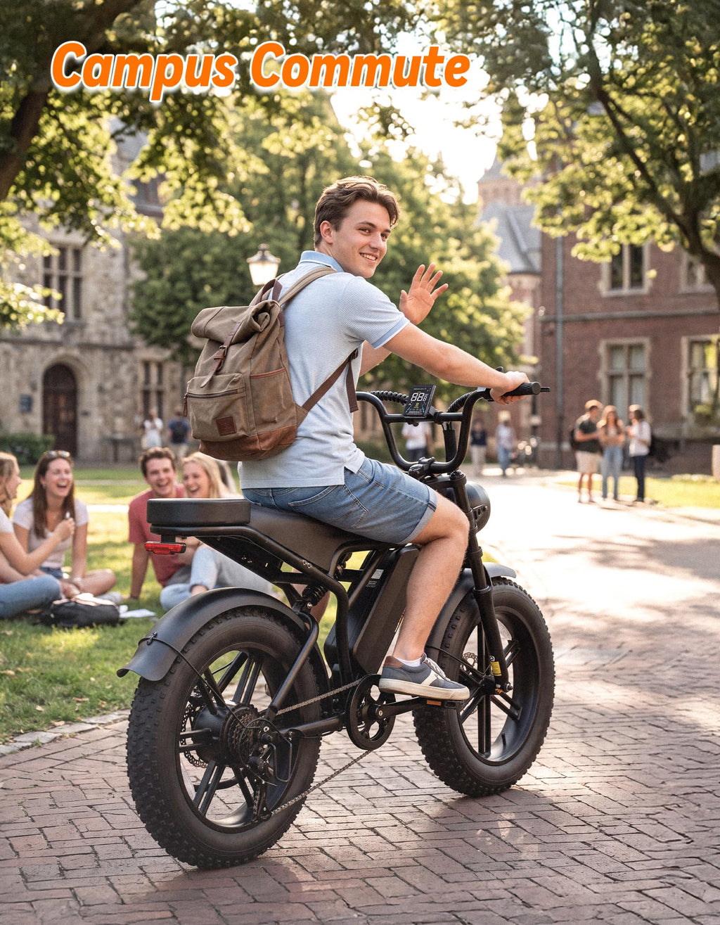 Electric Bike, 2000W Peak, Fat Tire T1190