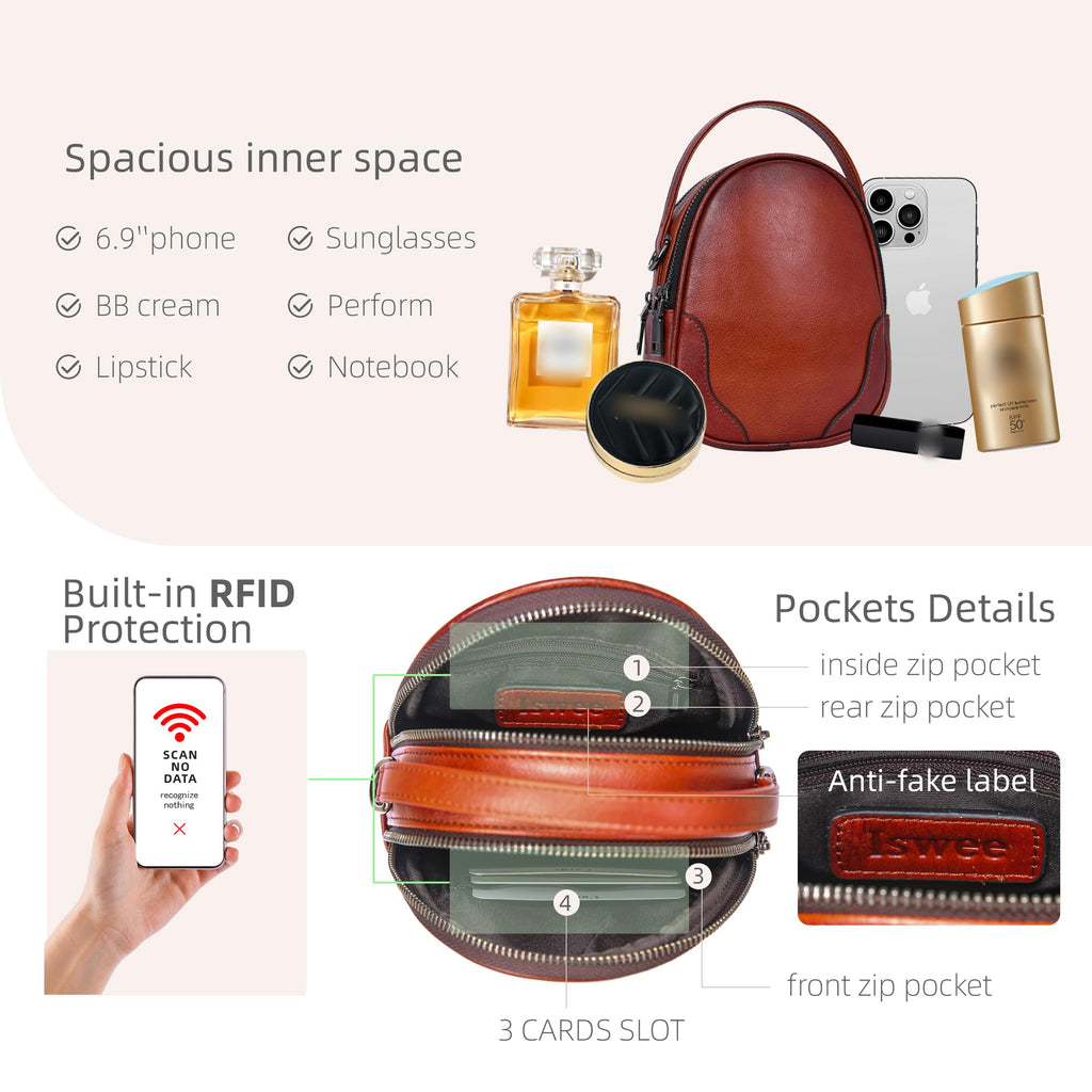 Small Leather Crossbody Bag L25233