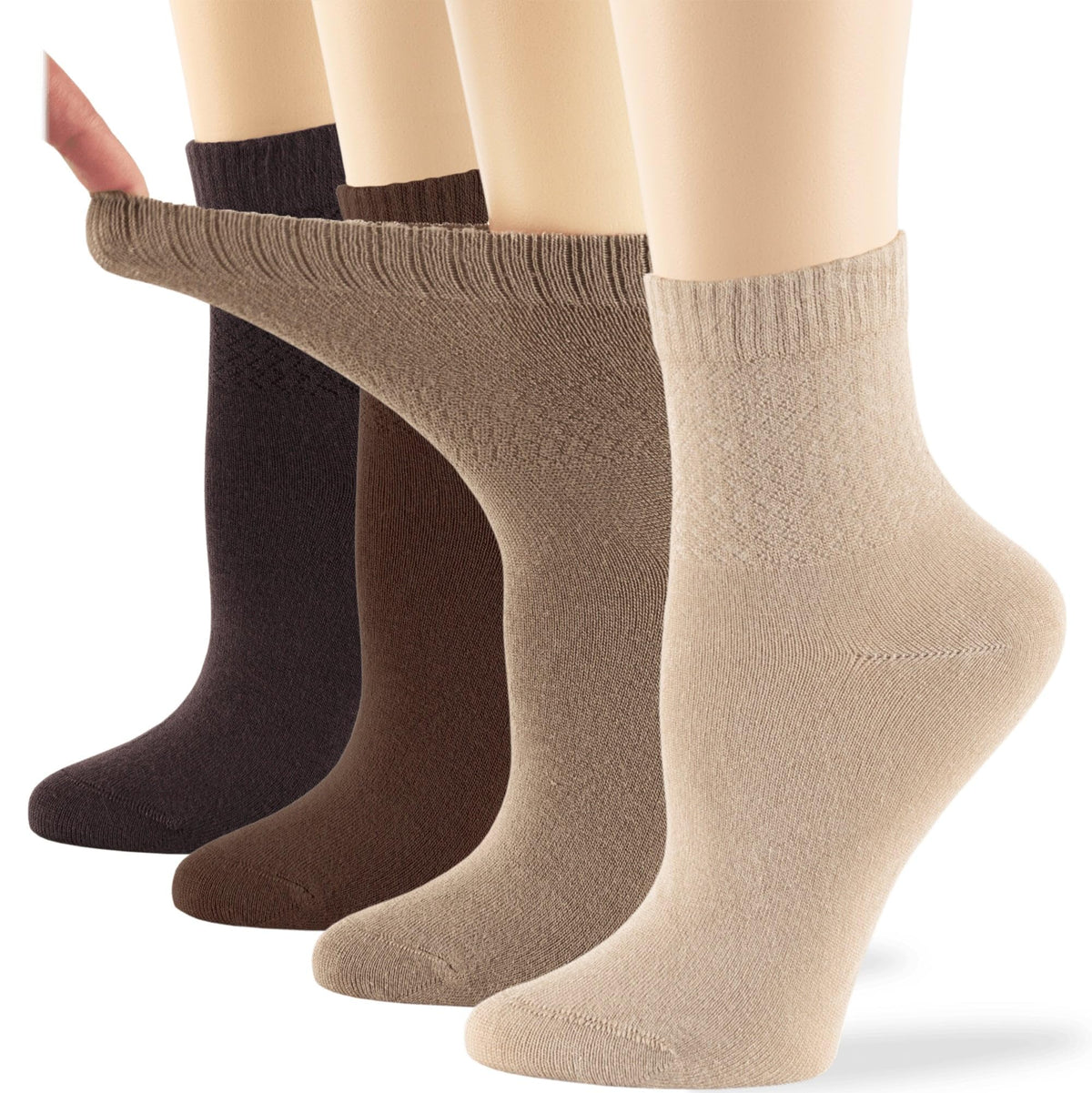 Viscose Bamboo Diabetic Socks 4 Pack C441276