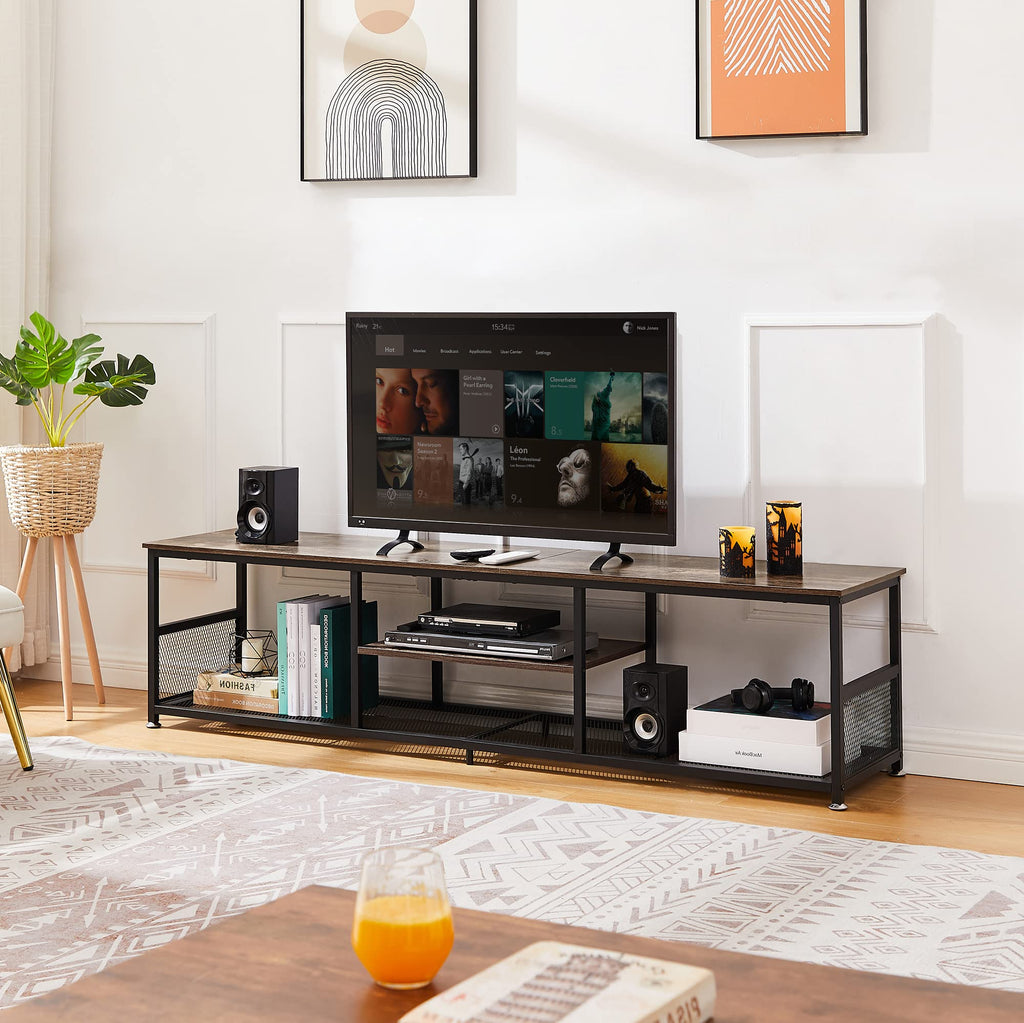 Brown 3 Tier TV Stand up to 80 Inch Y748340