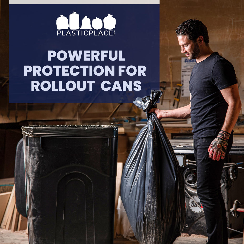 95-96 Gallon Heavy Duty Black Trash Bags P1150