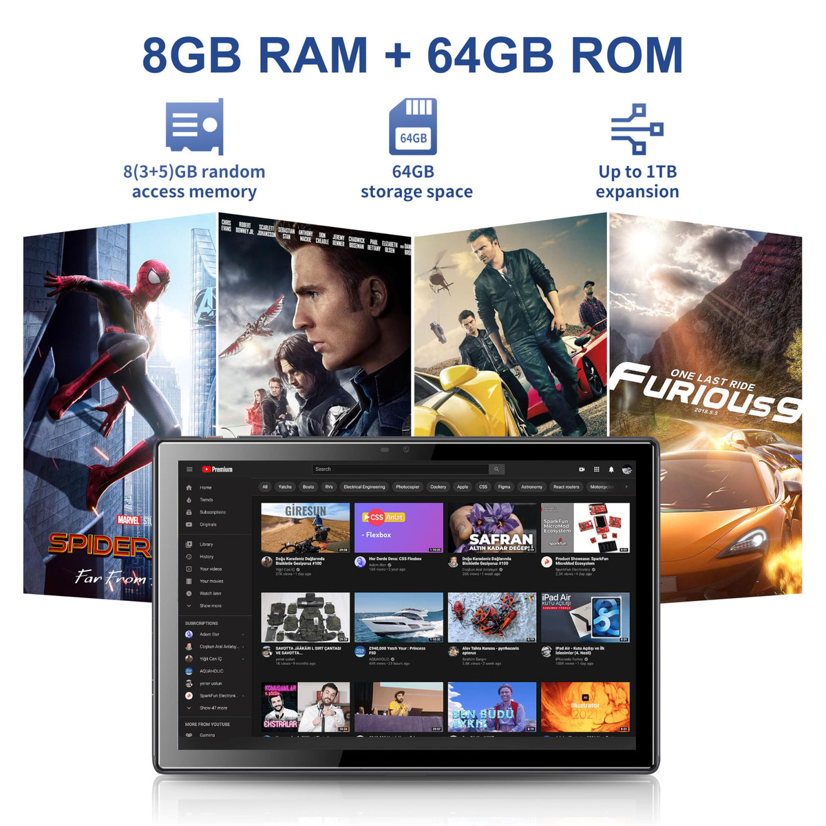 10.1 inch Android 16 Tablet C674